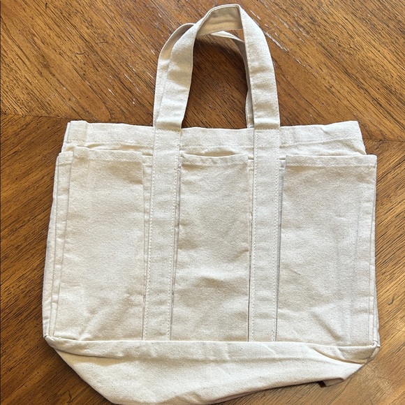 Handbags - Cream Canvas Tote Bag